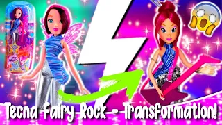 Winx Club - Tecna Fairy Rock Doll - Transformation!