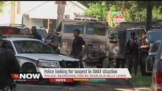 SWAT standoff suspect search