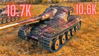 World of Tanks AMX 50 B  10.7K Damage 10 Kills & AMX 50 B  10.6K Damage 9 Kills