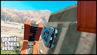 Estrutura monstruosa com triplo flip carpado no Fort Zancudo! [GTA V ONLINE - CORRIDAS #7 Xbox 360]