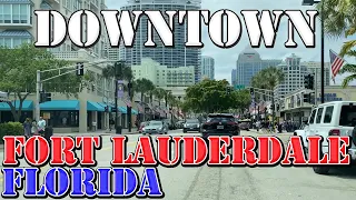 Fort Lauderdale - Florida - 4K Downtown Drive
