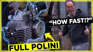 60mp/h with our €1000,- Polini tuning set!? ep2