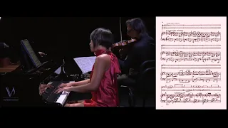 Yuja Wang, Leonidas Kavakos and Gautier Capuçon play the Tchaikovsky's Trio opus 50. With score.
