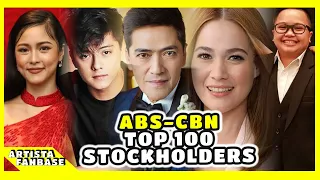 ✅ Sila ang mga Artistang Kasama sa Top 100 STOCKHOLDERS ng ABS-CBN | Artista Fanbase