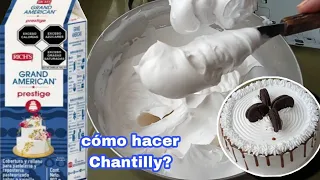 Cuánto se bate la crema Chantilly GRAND AMERICAN #RICHS #whippedcream