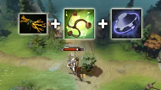 Permanent stun combo with Iron Branch | Ability draft