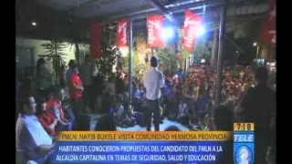 FMLN   Nayib Bukele visita Comunidad Hermosa Provincia