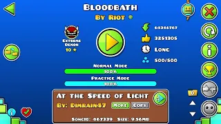 Bloodbath 100% (Extreme Demon) (New Hardest) - Geometry Dash