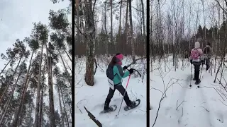 По дороге на Чёрненькое (поход на снегоступах по маршруту «Мещёрские острова»)