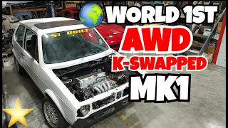 WORLDS  1st K-SWAPPED AWD VW RABBIT GOLF