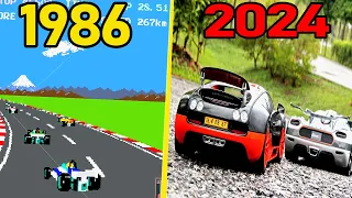 Evolution Of Racing Video Games 1986-2024