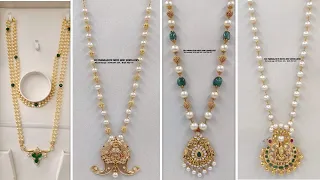 Latest pearl necklace designs