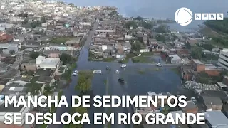 Mancha de sentimentos se desloca em Rio Grande (RS)