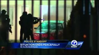 Armed man taken in peacefully after five-hour standoff