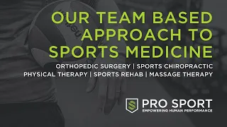 Our Team Based Approach to Sports Medicine