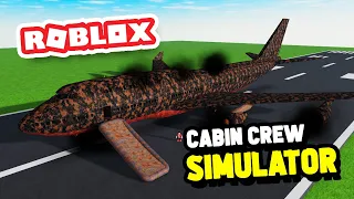 The CRASH LANDING Emergency In Cabin Crew Simulator (Roblox)