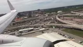 Hard Touchdown!  American Airlines 737 Landing in San Antonio!