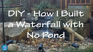 How to build a Waterfall with no Pond with Half Off Ponds Savio Pond Free Waterfall Kit