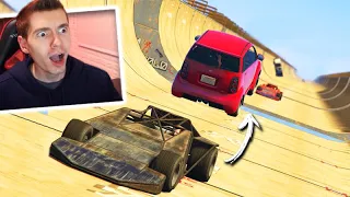 GTA V Online: CORRIDA VAI E VOLTA com PISTA DE SKATE!!! (ROLOU MITADA)