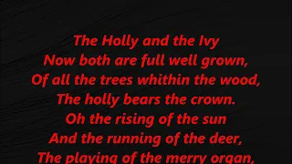THE HOLLY And The IVY Hymn lyrics words text trending CHRISTMAS JAZZ carol sing along song