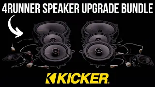 Kicker 8 Speaker Plug & Play Upgrade Bundle Install | 2010 - 2023 Toyota 4Runner