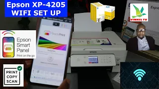 How To Set up / Connect Epson XP-4205 Wireless WIFI Printer to WIFI