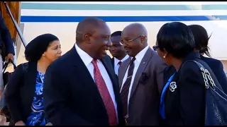 SADC Facilitator Cyril Ramaphosa arrives in Lesotho for the Prime Minister’s inauguration