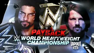 Story of Aj Styles vs Roman Reigns || Payback 2016