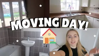 MOVING DAY, NEW EMPTY HOUSE TOUR 2021! MOVING VLOG 3! | Rachel Clare