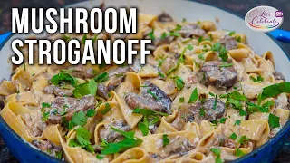 Creamy Mushroom Stroganoff - A Vegetarian Reimagination of Stroganoff