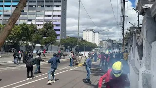 Ecuador demonstrators clash with police on ninth day of protests | AFP