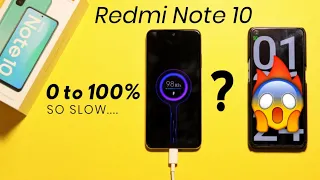 Redmi Note 10 Charging Test ⚡ 33W Fast Charging ⚡0 to 100% | SHOCKING!!😱