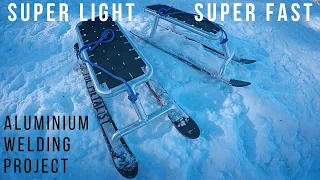 extremely light and fast snow sled build