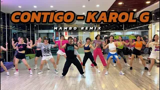 CONTIGO - KAROL G | Mambo Mix | Zumba Fitness | Happy Mehra Chore