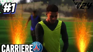 JE JOUE POUR LE PSG POUR LA PREMIERE FOIS| #1 MODE CARRIERE JOUEUR PRO+GAMEPLAY