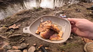 Rainbow trout cookout on the creek!