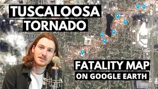 2011 Tuscaloosa Tornado Fatality Map on Google Earth