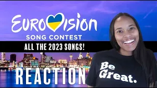 American Reacts to ALL SONGS from #Eurovision2023