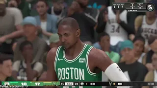 NBA 2K24: Boston Celtics Vs. Milwaukee Bucks 2 Player 60fps