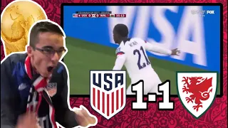 AMERICAN REACTS TO USA (1) VS WALES (1) | FIFA WORLD CUP QATAR 2022