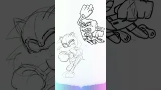 Spongebob Versus Sonic The Hedgehog - Day 7 Sketch