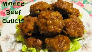 Minced Beef Cutlets | Cutlets Recipe | Tasty and Juicy Cutlets