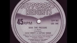 Sugar Minott & Captain Sinbad - Hard Time Pressure + Dub - 12" Sufferers Heights 1979 - KILLER ROOTS
