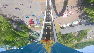 Fireball Loop Coaster Mounted 4k POV at LAke Winnie