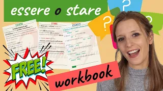 FREE workbook on 'essere' and 'stare'