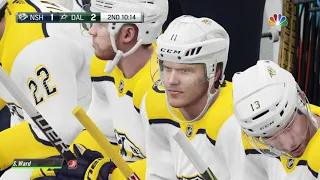 NHL™ 19 Dallas stars vs Nashville predators