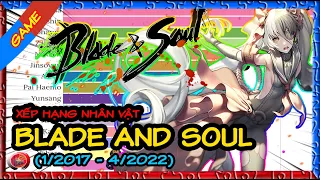 Xếp hạng nhân vật trong Blade and Soul (1/2017 - 4/2022) | Jinsoyun đứng thứ mấy?