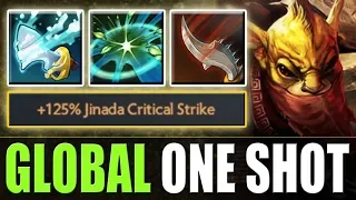 Global One Shot Tidebringer with +125% Jinada Critical Strike | Dota 2 Ability Draft