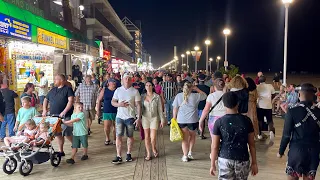 Walking  Ocean City Maryland Board Walk Saturday evening August 26, 2023