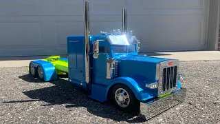 Beautiful stretched, lowered Custom Tamiya Grand Hauler.